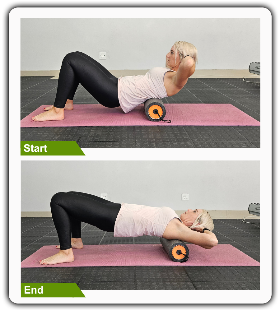 Thoracic Spine Roll- Foam Rolling for Back Pain