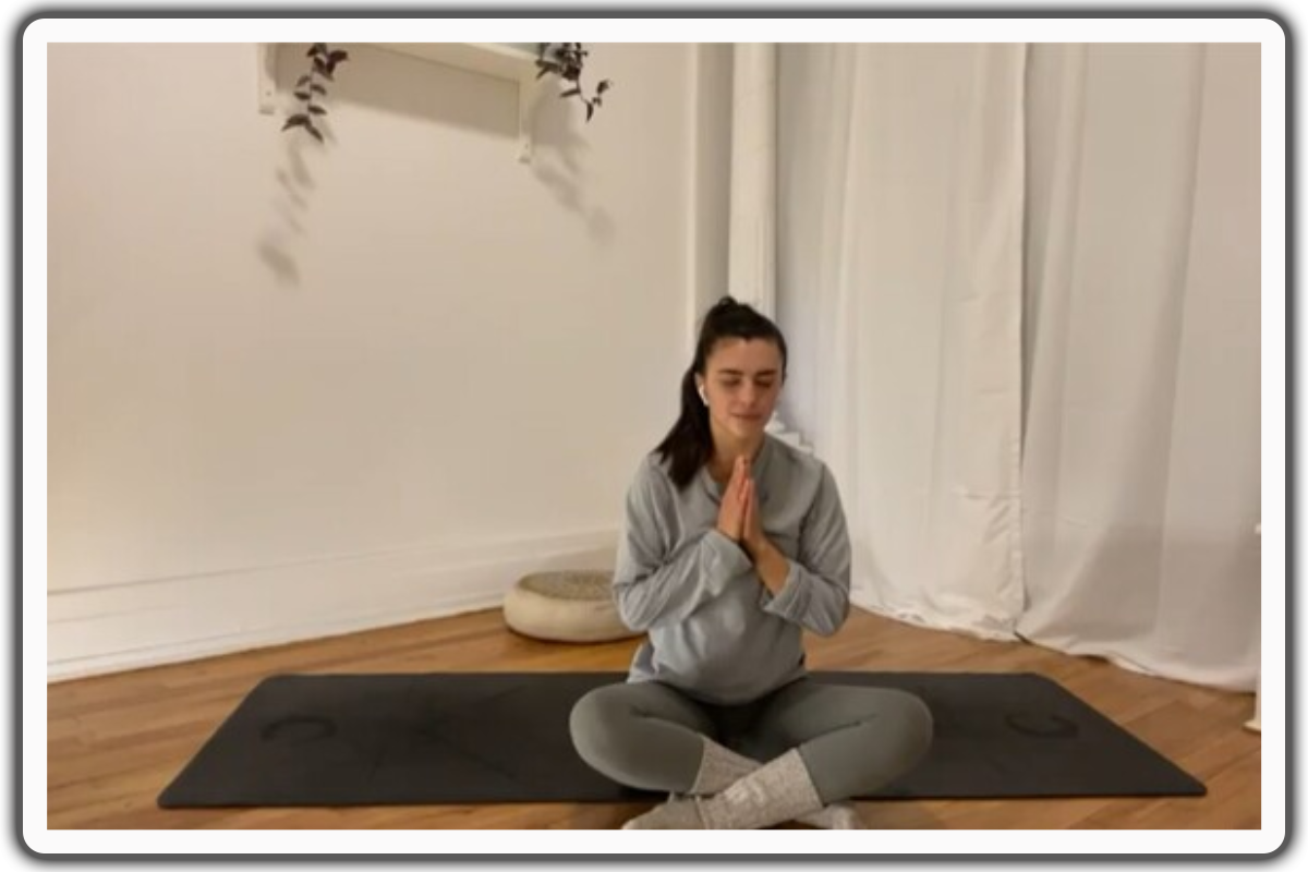 LotusPrayer Pose - calming yoga poses