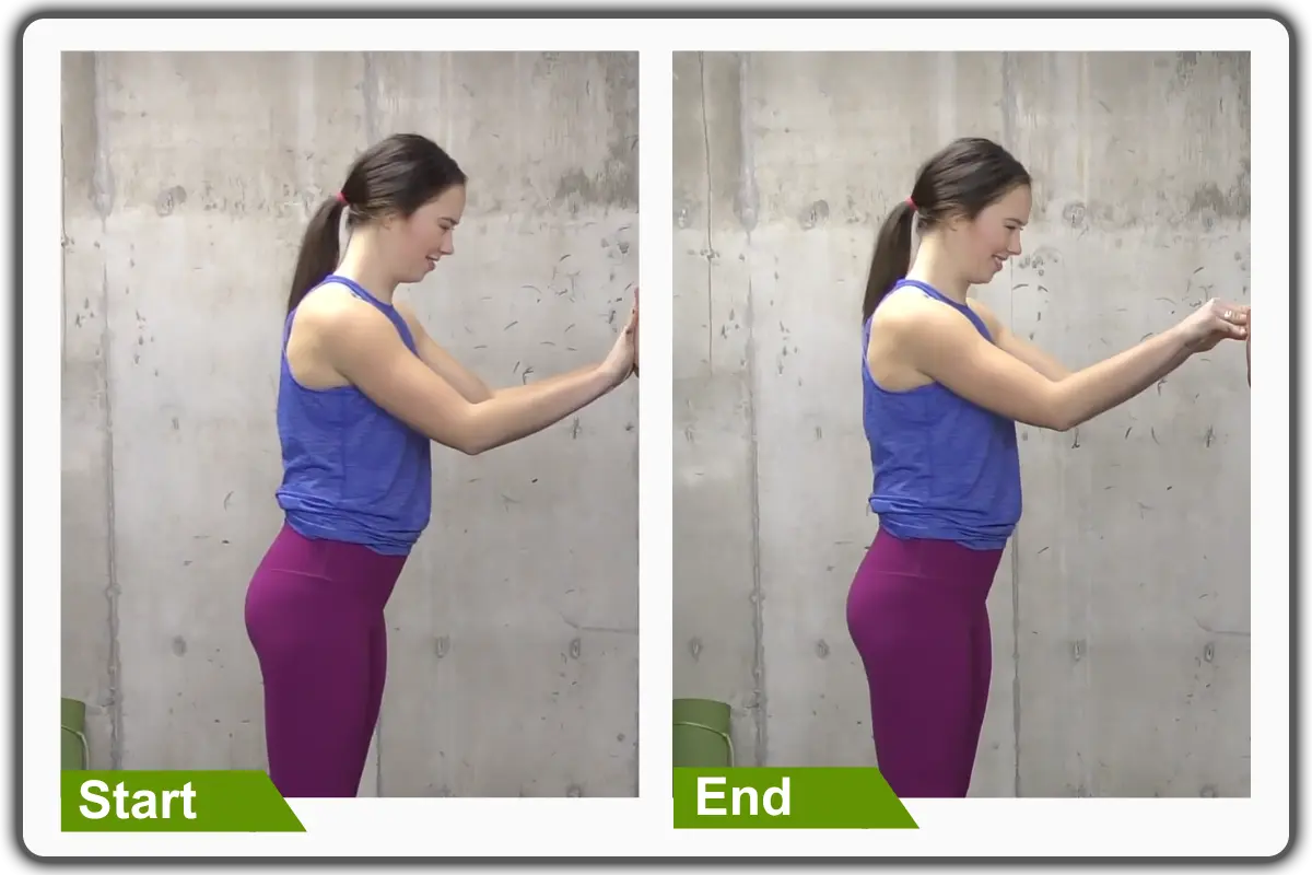 Fingertip Pushups From the Wall - Exercises for Wrist Pain