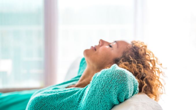 curly-woman-relaxing