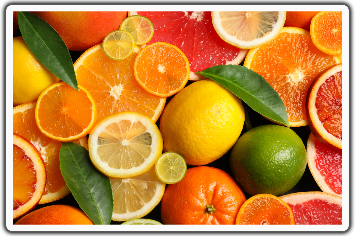 Citrus fruits - acidic foods to avoid